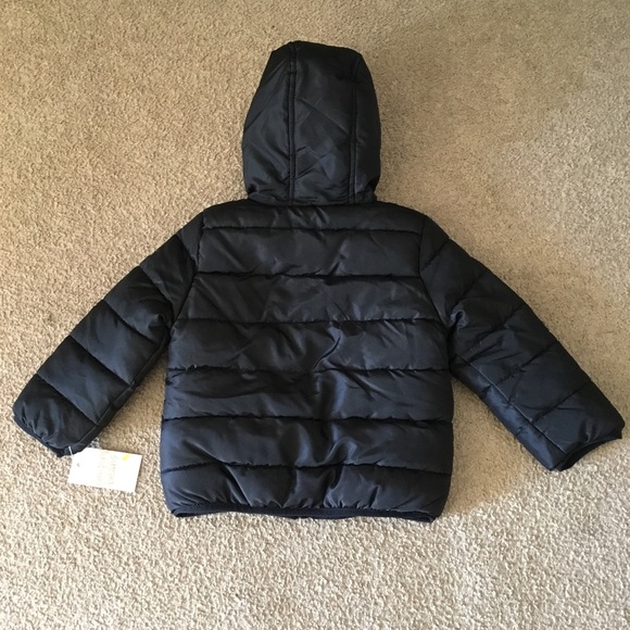 New Toddler Boy Black Puffer Jacket - Picture 5 of 6
